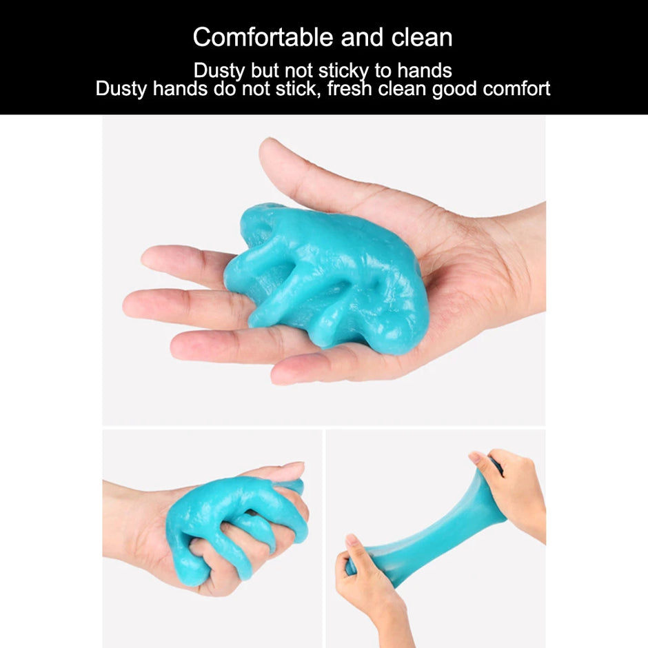 Car Cleaning Gel Slime – Reusable Magic Dust Cleaner Mud for Car Interior, Keyboard, Desk & Household Cleaning