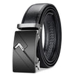 Premium Black Leather Belt with Stylish Metal Buckle