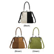 Women Fashionable Shoulder Bag Large Capacity Retro Flannel Handbag Leisure Clamp Handbag Travel Shopping Work Shoulder Bag
