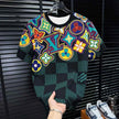 2026 New Style Men's Casual Trendy Fashion Short-Sleeved T-Shirt Classic Round-neck T-Shirt Colorful Print Letters Summer Shirt