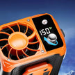 Rechargeable Waist Clip Cooling Fan with 150 Speeds, Digital Display, LED Light and Power Bank