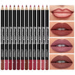 12 Piece Long-Lasting Lipstick Set with Lip Liner Pencil & Matte Lip Gloss Makeup Kit for Women