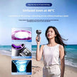 199-Speed Portable Turbo Handheld Fan with Semiconductor Ice Cooling, Digital Display & Type-C Charging