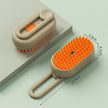 3-in-1 Electric Steamed Dog & Cat Brush – Essential Oil Spray, Massage & Pet Hair Grooming Tool