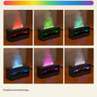 VISSKO Creative Fireplace Air Humidifier with LED Flame Light, Aroma Essential Oil Diffuser, Remote Control & Auto-Off Function
