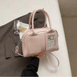 Women’s Transparent Display Window Crossbody Handbag with Top Handles