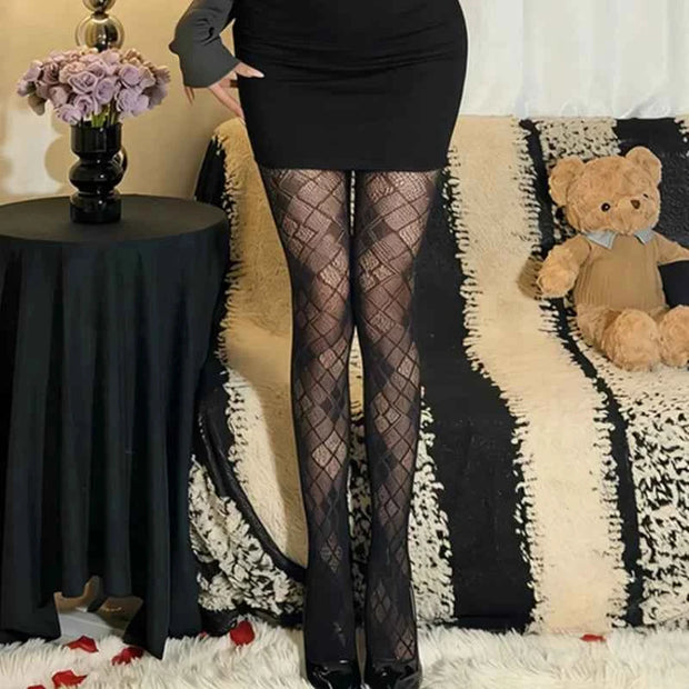 Floral Fishnet Tights – Stylish & Sexy Legwear for Women