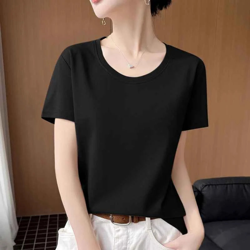 Soft Pink Basic T-Shirt for Women