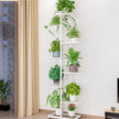 Tall Multi-Tier Plant Stand – Indoor Flower Pot Display Rack in Bronze, White & Dark Grey