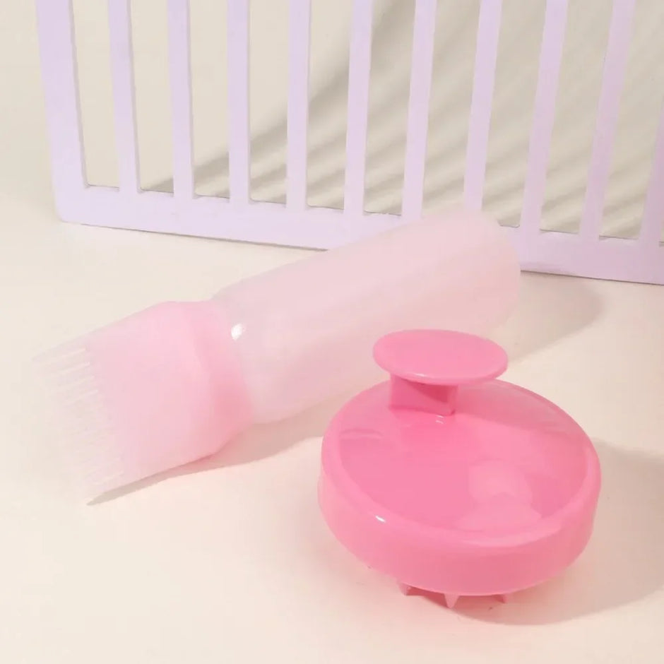 Silicone Shampoo Scalp Massage Brush Hair Dye Applicator