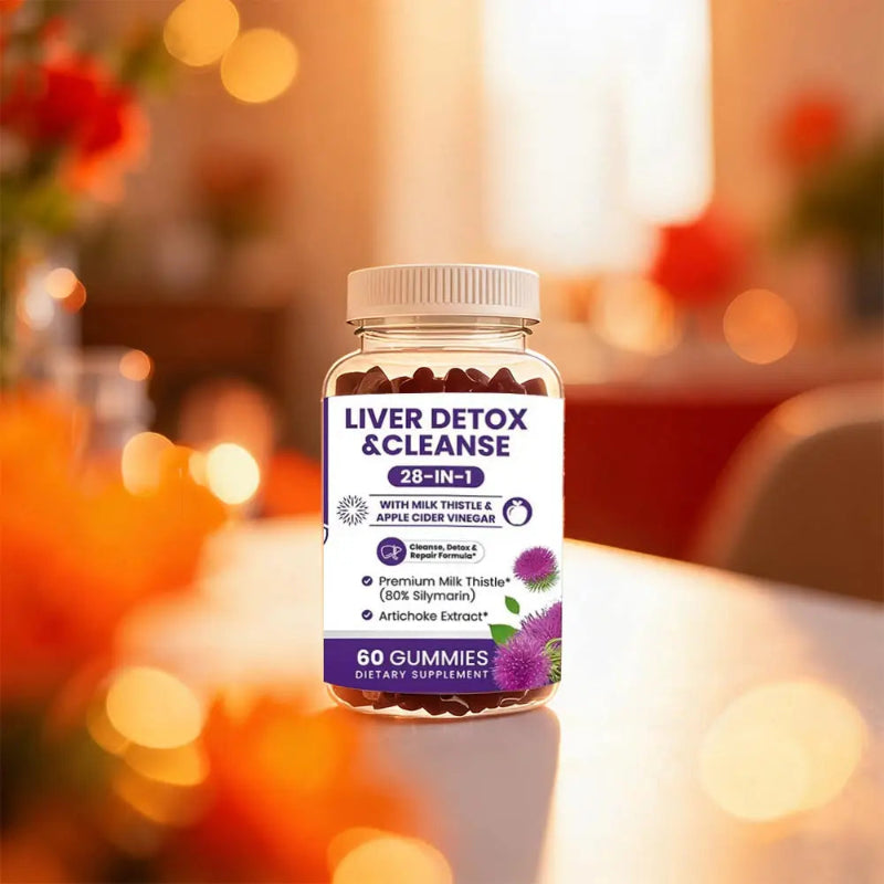 Milk Thistle Liver Support Gummies 28-in-1 Herbal Blend – 60 Count