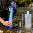 Portable Outdoor Water Filter Straw Kit with Collapsible Water Bag