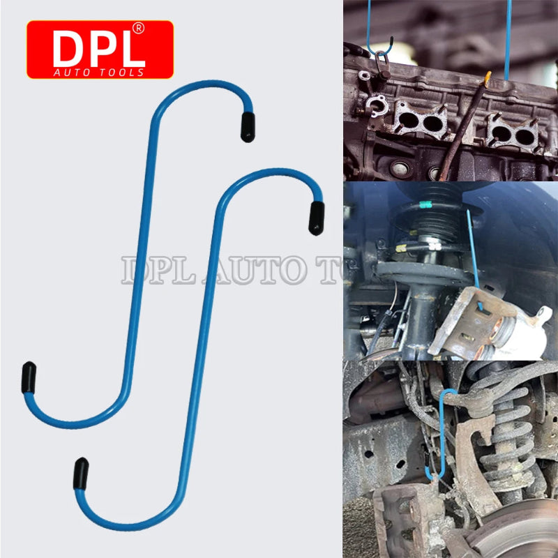 DPL Auto Tools Car Brake Caliper Hooks with Rubber Tips | Universal Brake Caliper Hanger Tool for Auto Repair