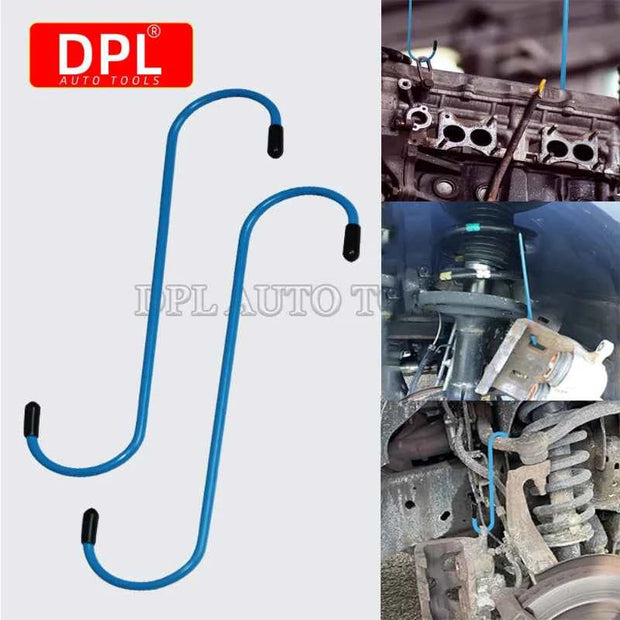 DPL Auto Tools Car Brake Caliper Hooks with Rubber Tips | Universal Brake Caliper Hanger Tool for Auto Repair