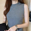 Sleeveless Ribbed Knit Tops for Women