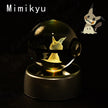 3D Pokémon Crystal Ball 5cm with Multicolor LED Base