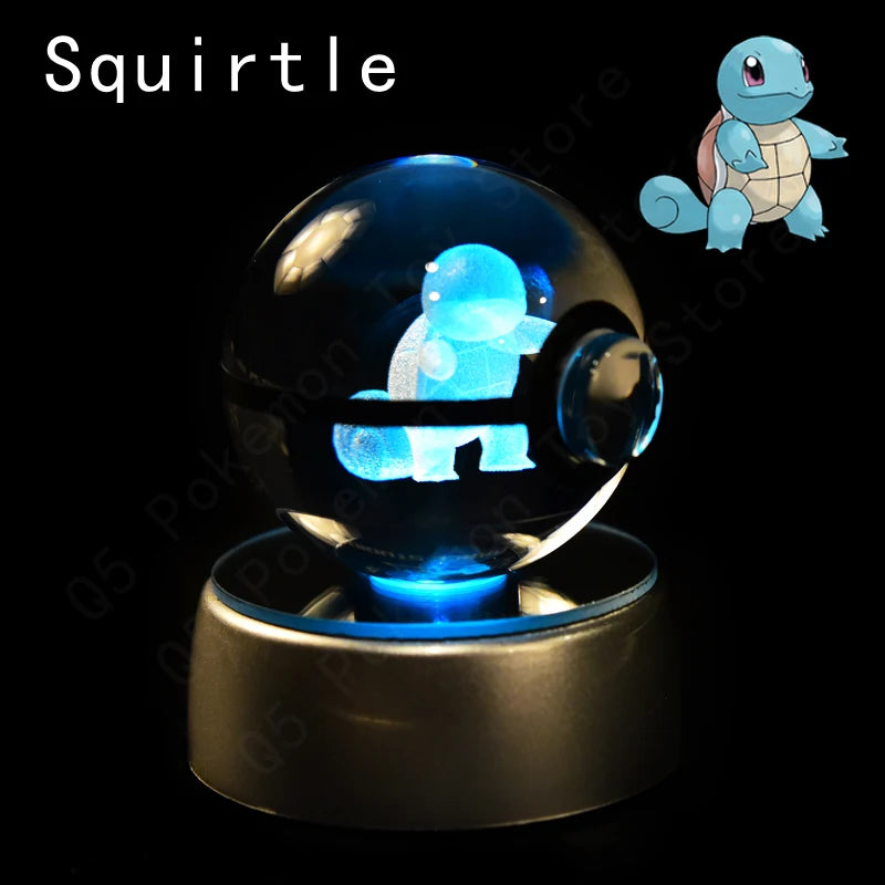 Potdemiel 3D Pokémon Crystal Ball 5cm with LED Lamp Base