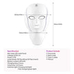 7-Color LED Face & Neck Mask with 138+3 LEDs – Wireless Rechargeable Light Therapy Beauty Device
