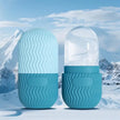 Silicone Cube Tray Shape Facial Ice Roller Reusable Face Massage Roller Skin Care Tool