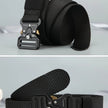 Heavy Duty Tactical Nylon Webbing Belt with Metal Buckle