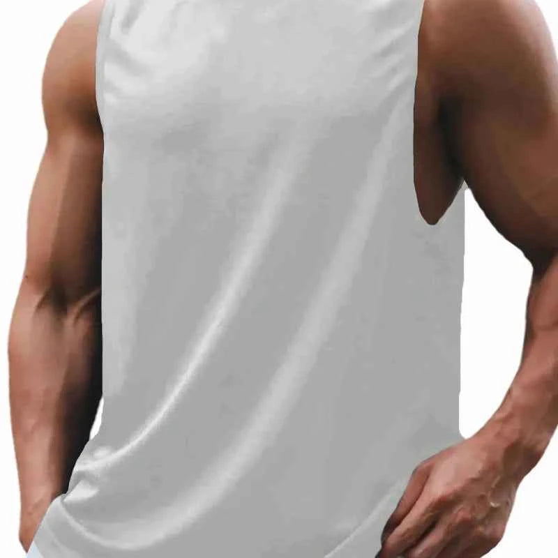 BEVAMA Men's Sleeveless Athletic Tank Top – Moisture-Wicking (White, Blue, Grey, Black, Navy)