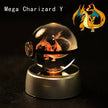 Potdemiel 3D Pokémon Crystal Ball 5cm with LED Lamp Base