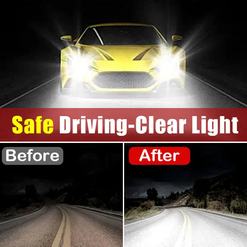 Car Headlight Restoration Polishing Kit Scratch & Oxidation Remover
