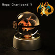 3D Pokémon Crystal Ball 5cm with Multicolor LED Base