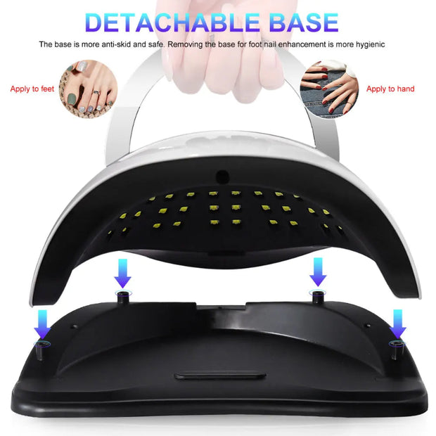 SUN X19MAX Nail Lamp - 72LED Super Sunuvled with Digital Timer