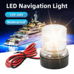 12V/24V Waterproof LED Marine Boat Navigation Light 180° Rotating Sailing Anchor Light
