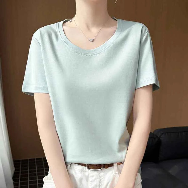 Soft Pink Basic T-Shirt for Women