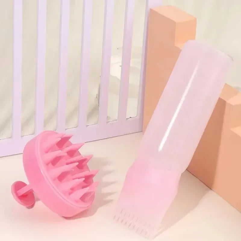 Silicone Shampoo Scalp Massage Brush Hair Dye Applicator