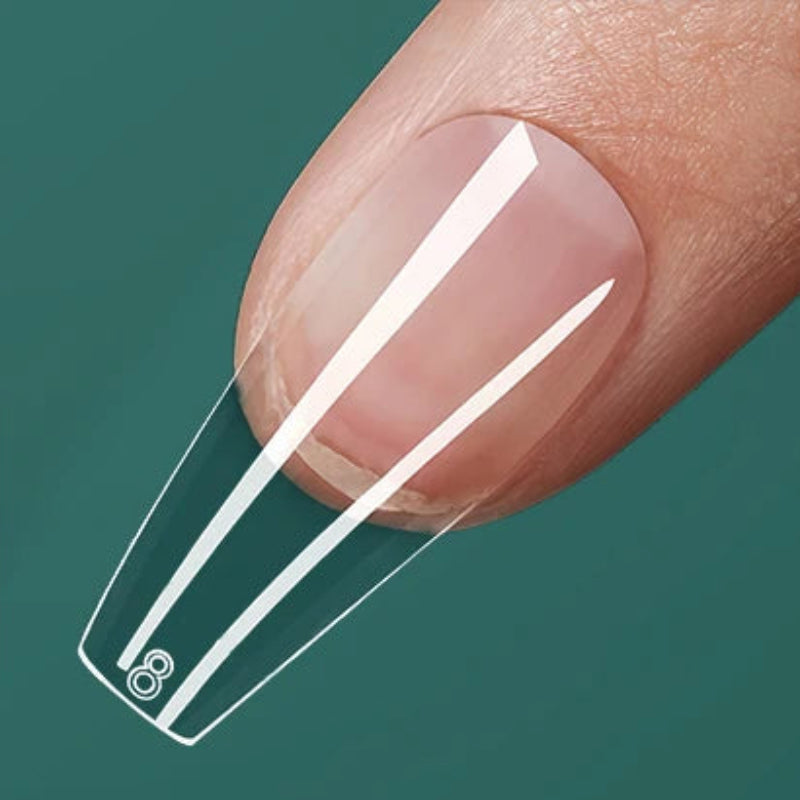 Nailpop Half Matte Gel Nail Tips – 600 Pieces Box, 12 Sizes