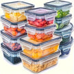 8-Piece BPA-Free Airtight Food Storage Containers with Locking Lids