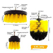 Electric Drill Scrubber Brush Kit for Car, Carpet & Glass
