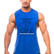 RISE N’ GRIND Men’s Sleeveless Gym Tank Top – Muscle Fit Workout Vest