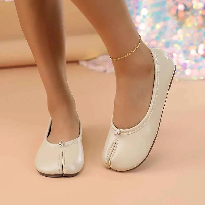 Women's Tabi Flats - Casual Fashion Slip On Split Toe Ballet Shoes, Summer Elegant 2026 New Loafers Pumps