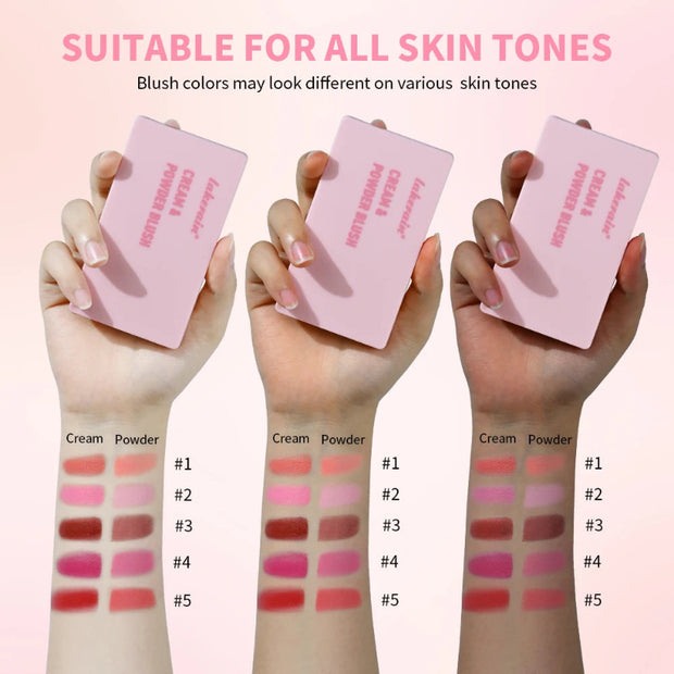 Lakerain Blush Set: Cream & Powder