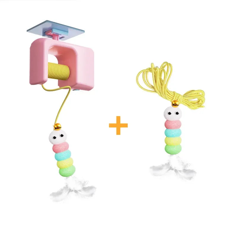 Automatic Interactive Cat Toy with Hanging Ball | Electric Self Play Cat Exercise Toy for Indoor Cats