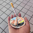 Portable Reflective Solar Fire Starter with Adjustable Spring Tinder Holder for Outdoor Camping