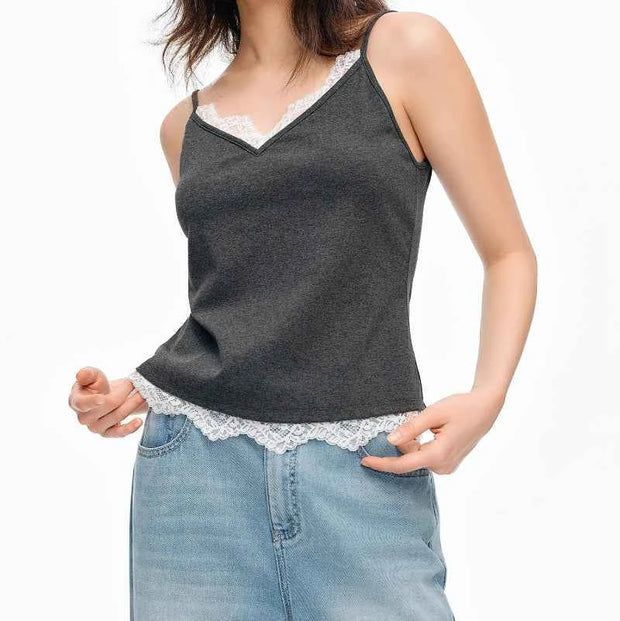 Lace Detail Sleeveless Camisole for Women