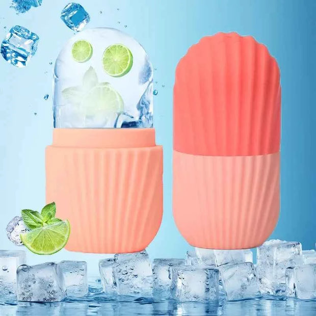 Ice Face Roller Ice Cube Beauty Massage Silicone Ice Mold For Eye Puffiness Ice Facial Roller Shrink Pores Multifunctional mold
