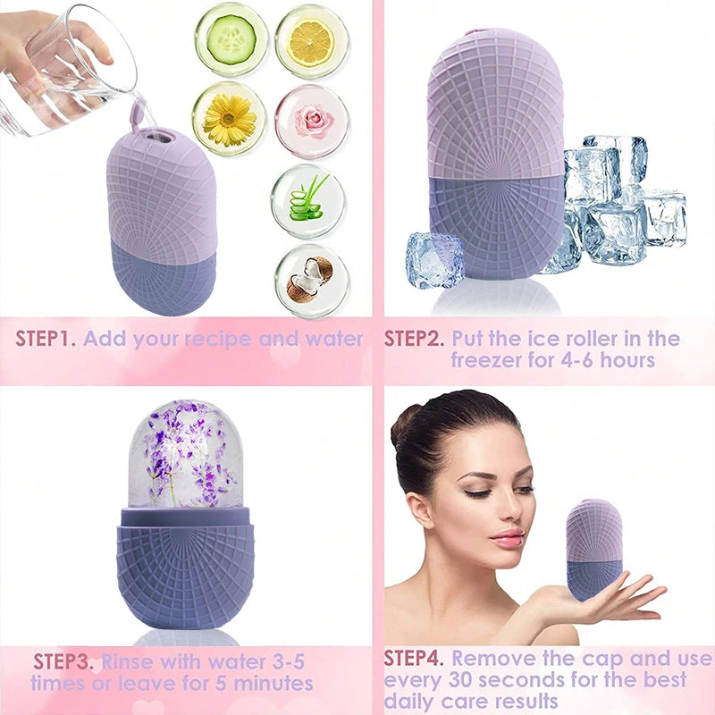 Face & Eye Ice Roller Reusable Facial Massage Tool