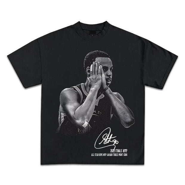 Champion Crew Neck T-Shirt with Portrait Graphic Design