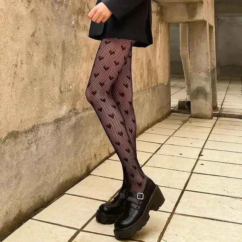 Lace Tights Hosiery | Soft, Stretchable, Floral Design