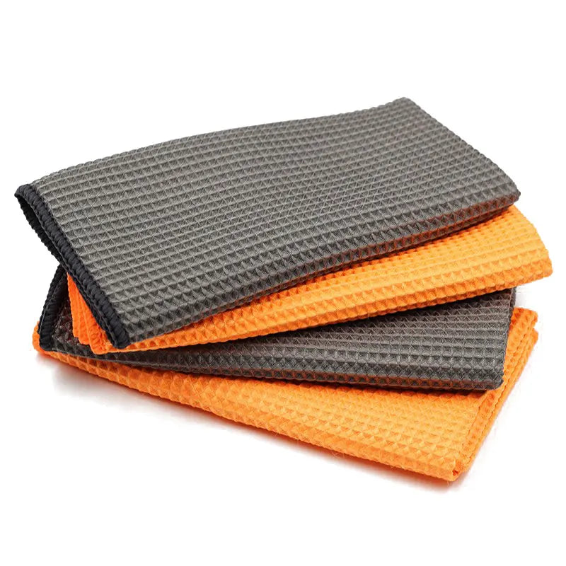 2PC Car Wash Microfiber Waffle Weave Towels 40×40cm