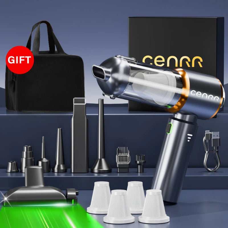 CENRR New Mini Car Vacuum Cleaner 998000Pa Powerful Portable Handheld Vacuum & Blower