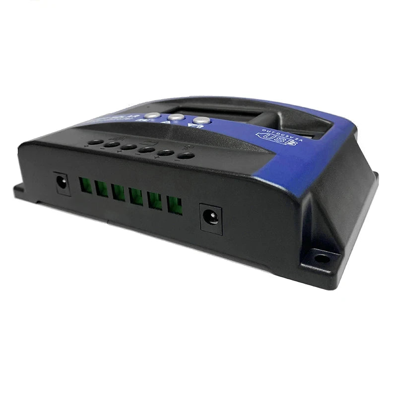 MPPT Solar Charge Controller 30A 40A 50A 60A 100A 12V/24V Battery Charger with LCD Display & USB Output