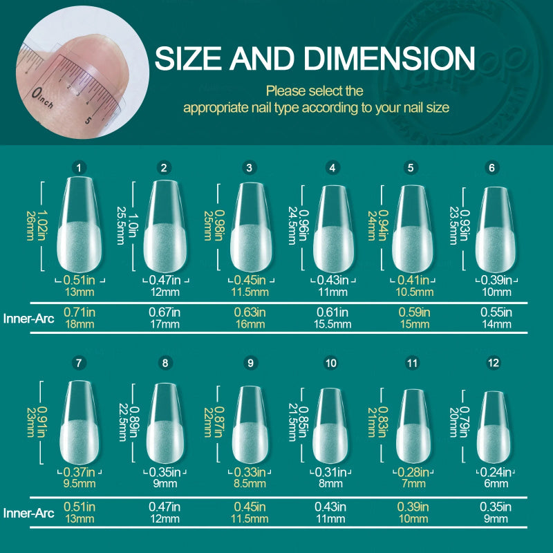 Nailloop Nail Tips Traceless and Ultrathin PMMA Nail Tips