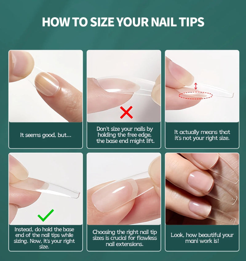 Nailpop Half Matte Gel Nail Tips – 600 Pieces Box, 12 Sizes